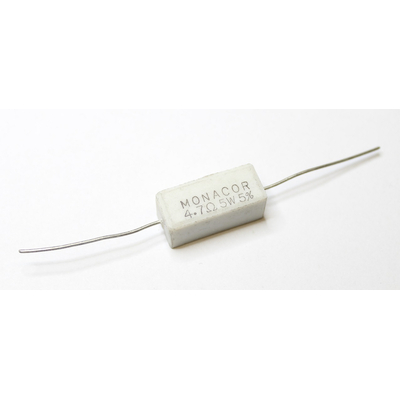 High-load cement resistor   4,7 Ohm 5 watts 5% - LSR-47/5