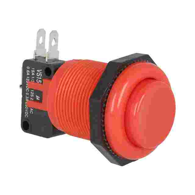Pushbutton on/(on)  28mm red