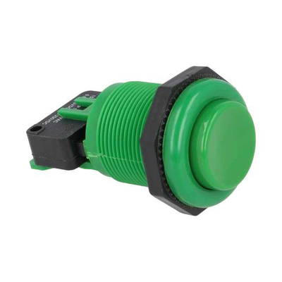 Pushbutton on/(on) � 28mm green