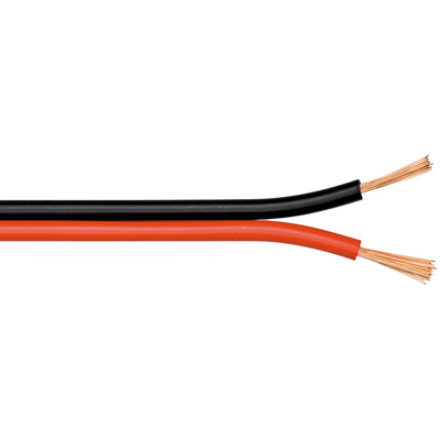 Loudspeakercable / twin strand 2 x 4,0 mm�  red / black CCA