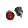 Rocker switch off/on with indicator light 230V red