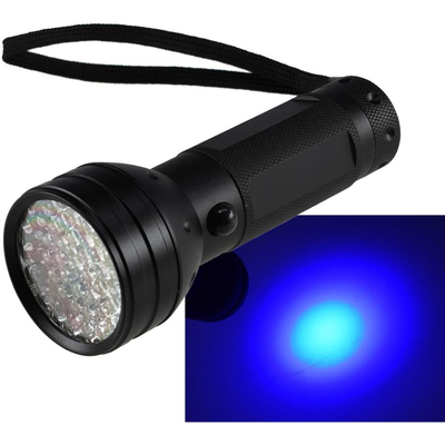 LED torch with 51 UV LEDs black light