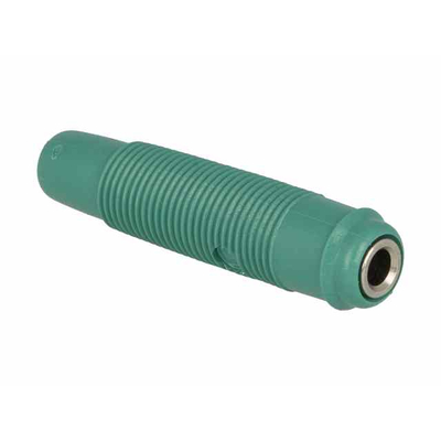 4 mm-Bananen Kupplung 16A  60VDC gr�n
