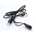 Power cord with Euro plug and power switch