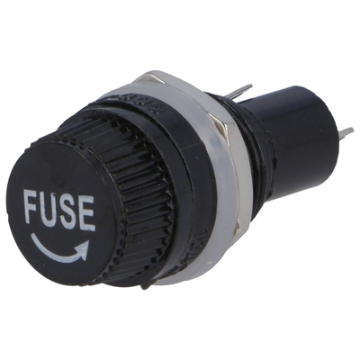 Fuse holder 5 x 20 for front panel mounting