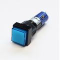 Druckschalter ein/ein mit Kontrollleuchte 250V  1A blau