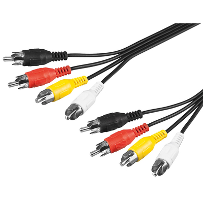 Cinch Verbindungskabel Stecker / Stecker  1,5 m