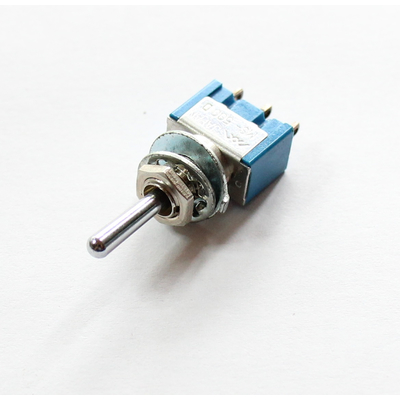 Miniature toggle switch / center switch 1 x on/off/(on)