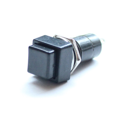 Pushbutton square black off/(on) 125VAC/3A