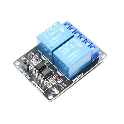 Triggerable relay module with 2 relays on/(on) 12VDC