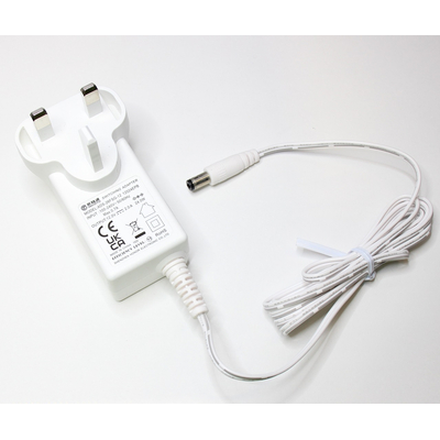Plug-in power supply 12VDC 2A 24W for UK white -...