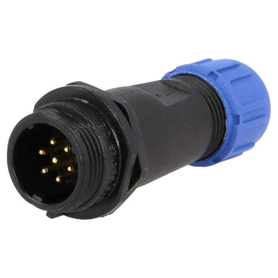 Plug  pin 125V 5A male thread IP68 - SP1311/P7IN