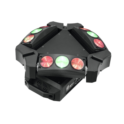 RGBW Light Effect with 9 lenses, arranged in 3 LED bars and unlimited PAN - LED Mini MFX-4