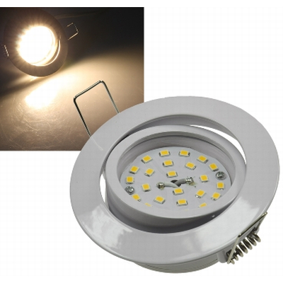 LED Einbauleuchte  5W warmwei� 2900K wei� - Flat-32 WW
