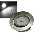 LED Einbauleuchte  5W warmwei� 2900K dimmbar Edelstahl...