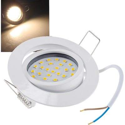 LED Einbauleuchte  5W warmwei� 2900K dimmbar wei�
