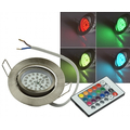 LED downlight 3W RGB with IR Remote Control Stainless...