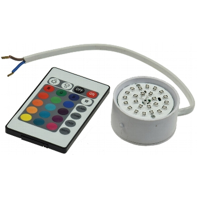 LED luminaire modul 3W RGB with IR remote control - Flat RGB-30 M