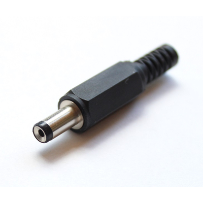 DC-Stecker 4,75 / 1,7mm Kunststoff mit Knickschutz