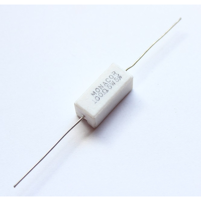 Hochlast Zementwiderstand    100 Ohm  5W  5% - LSR-1000/5