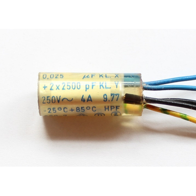 Entst�rfilter 2 x 0,025uf+ 4A - 560-7
