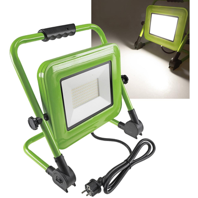 LED-Baustrahler 100W 230V mit Standfu� neutralwei� IP44 - CTS-100W V4