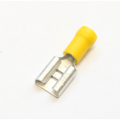Flachstecker 9,8mm f�r 4 - 6mm�  Kabel gelb