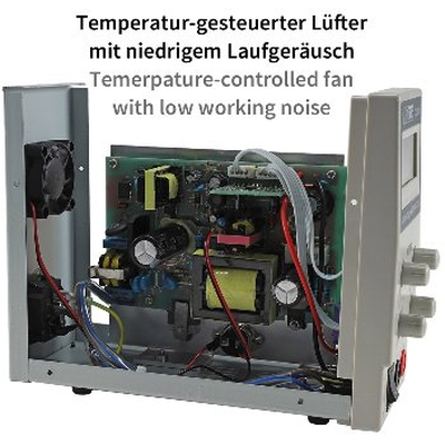 Labornetzger�t 0 - 30VDC / 0 -  3A mit beleuchtetem LC-Display