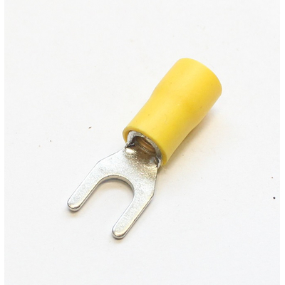 Fork cable boot yellow M5 for 4 - 6mm cable