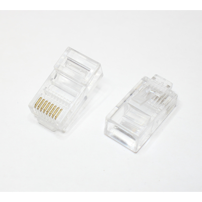 RJ45W plug 8 pin 8P8C for flat cable
