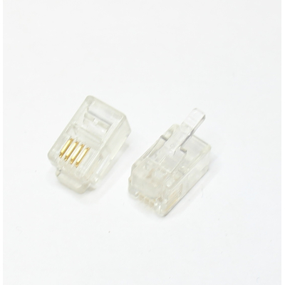 RJ 9 Stecker 4 polig 4p4c f�r Flachkabel