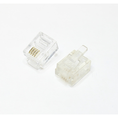 RJ11 Stecker 4 polig 6p4c f�r Flachkabel
