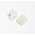 RJ11 connector 4 pin 6p4c for flat cable