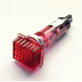 Indicator light neon red 230VAC IP20