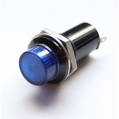 Indicator light with E10 socket blue