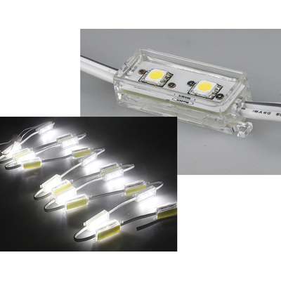LED Modul wei� 2 x 5050 SMD LEDs IP65
