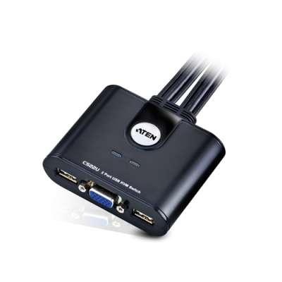 2 Port KVM-Umschalter VGA USB 2048 x 1536 Pixel CS22U-AT ATEN