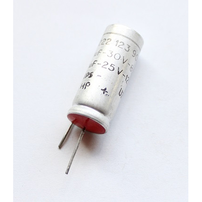 Electrolytic capacitor    220f  25V  85C / 30V 125C