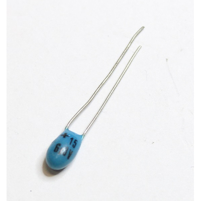 Tantal capacitor  15�f    6,3V  20%