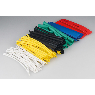Shrink tube assortment 100-Piece colorful in bag