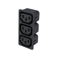 IEC 60320 3 x female C13 10A