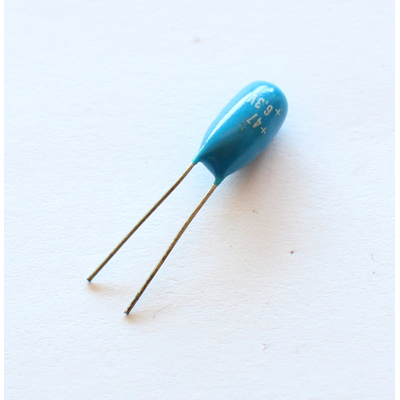 Tantal capacitor  47f   6,3V  20%