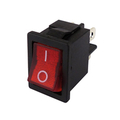 Mini Wippschalter 2 x aus/ein rot 250V AC 3A 19 x 12,5mm
