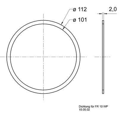 Gasket for FR 10 WP