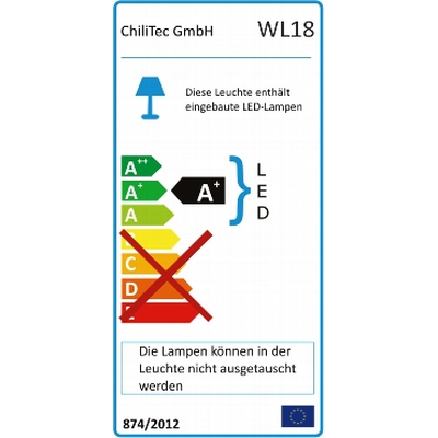 LED Wandleuchte 1,5W warmwei� 3000K - WL 18