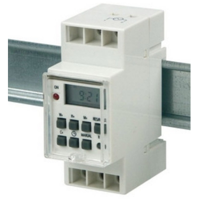 Wochen-Zeitschaltuhr f�r Hutschienenmontage max. 3500W