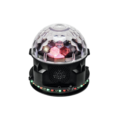 Portable disco ball with loudspeaker, Bluetooth and IR remote control - BCW-4 RGB