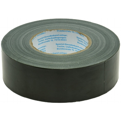 Tissue tape  olive green natural rubber adhesive, 50mm x 50m