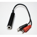 Jack 6.3mm coupling / 2 x LS9 plugs