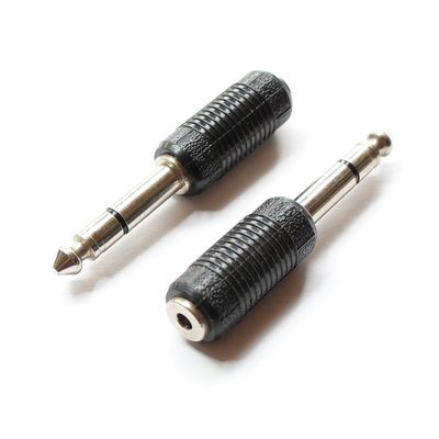 6,3mm Klinke Stecker stereo / 6,3mm Kllinke Buchse mono